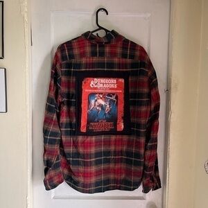 Custom Stranger Things Upcycled Flannel Size Large